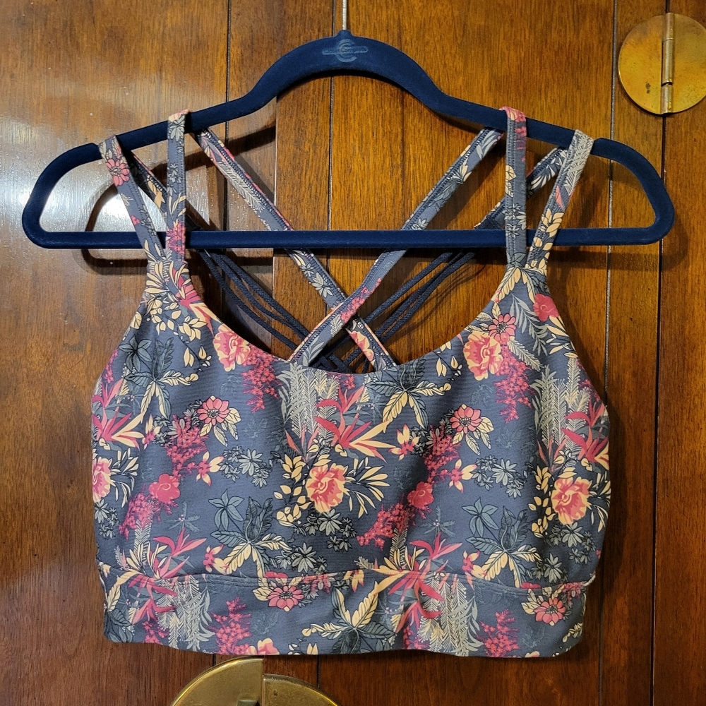 Freely strappy back sports bra L